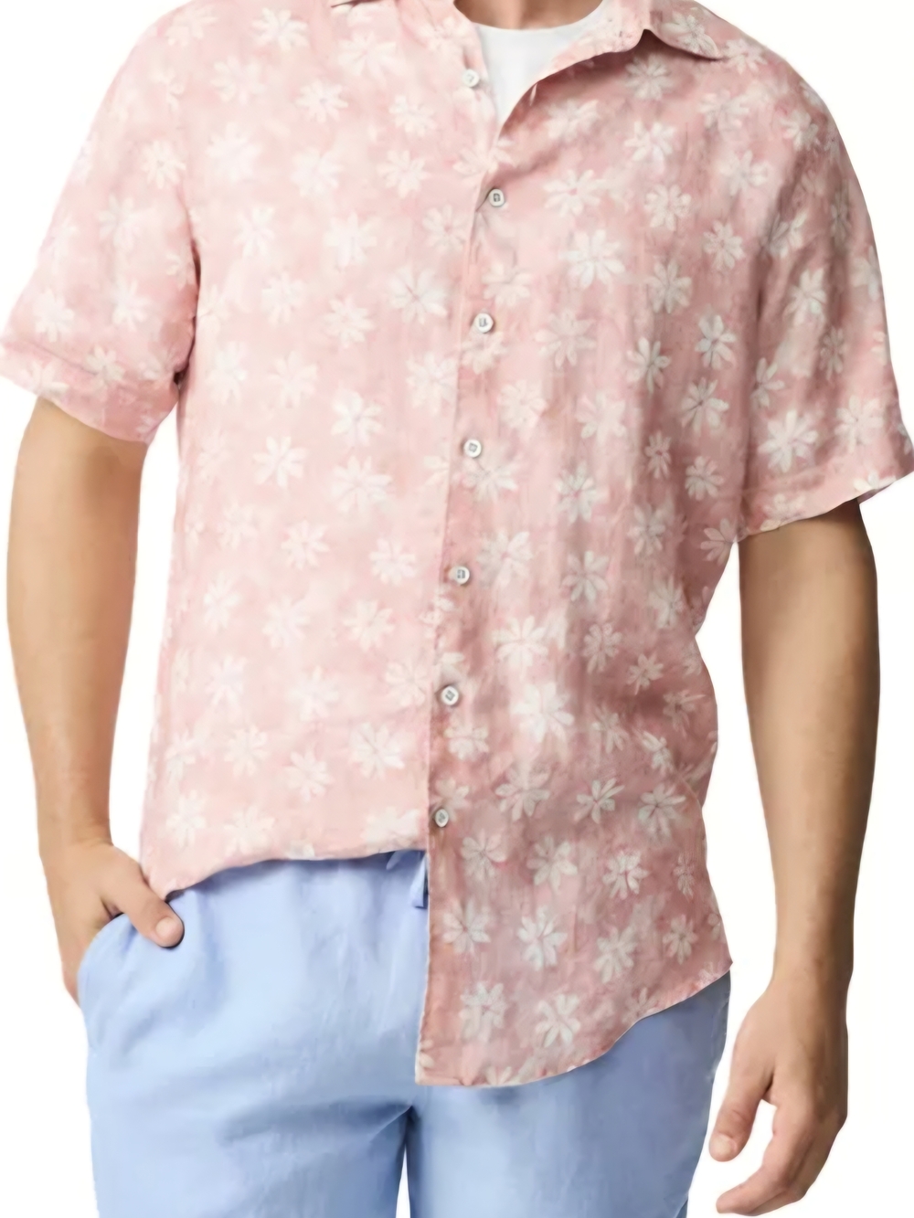 MenRodd & Gunn Belleknowes Regular Fit Short Sleeve Linen Shirt NWT